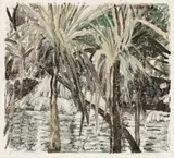 Pandanus, Elsey Falls by Margaret Preston, 1946, colour monotype, sold Nov 2017