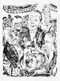 Hier Ist Geist (Here Is Intellect) by Max Beckmann, 1921, Edition: trial proof aside from the edition of 30, sold Nov 2017