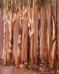 Riverbend by Sidney Nolan, 1966, oil on canvas, sold Nov 2017