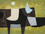 Tableland by John Coburn, 1960, oil on composition board, sold Nov 2017