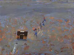 Homeward Bound by Robert Juniper, 1988, oil and synthetic polymer paint on linen, sold Nov 2017
