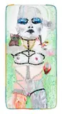 Punk, Spunk And Green Rain For The Heart by Del Kathryn Barton, 2004, watercolour, gouache, ink on paper with satin and cotton border, offered Nov 2017