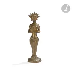 Femme soleil by Anton Prinner, Épreuve en bronze à patine mordorée, sold May 2025