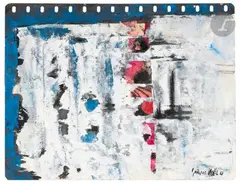 Sans titre by Georges Noël, 1957, Gouache et collage sur papier, sold May 2025