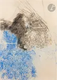 Végétation à la Besnardière, 1968-69 by Sam Szafran, Pastel et fusain sur papier, sold May 2025