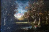 Paysage animé by Giuseppe Antonio A. Visconti, Toile, sold Sep 2023