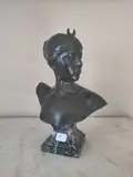 Buste de Diane by Alexandre Falguière, Bronze patiné signé " A, sold Sep 2023