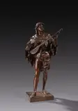 Joueur de mandoline by Emile Picault, Bronze d'édition patiné, sold Jun 2023
