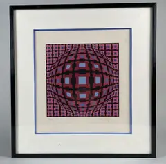 Composition by Victor Vasarely, Lithographie, sold Apr 2023