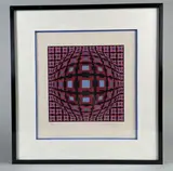 Composition by Victor Vasarely, Lithographie, sold Apr 2023