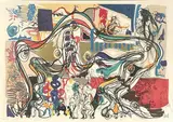 Composition abstraite by Raymond Moretti, Lithographie, sold Apr 2023