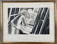 Les grandes merveilles by Ralph Soupault, Encre de Chine et gouache, sold Apr 2023