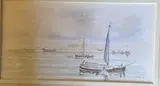 Rivage animé by Louis Cazals, Aquarelle, sold Apr 2023