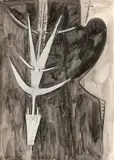 Sans titre by Wifredo Lam, 1961, Encre et gouache sur papier, sold May 2021