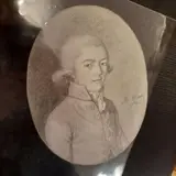 Portrait de jeune homme by Jean-Baptise Joseph Wicar, 1785, Crayon noir sur papier, sold Dec 2020