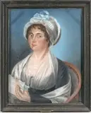 Portrait d'Élise de Ferrand-Vizols, future comtesse Pons de Toulouse-Lautrec by Marie-Joseph Pons de Toulouse-Lautrec, 1805, Pastel, sold Oct 2020