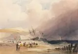 Beachcomber on the South Coast by Joseph William Allen, Aquarelle, sold Oct 2020