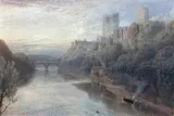 Cathédrale de Durham, vue de la rivière Wear by Myles Birket Foster, Aquarelle, sold Oct 2020