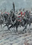 Horse Guards by Caran d'Ache, Gouache, sold Oct 2020