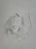 Femme à sa toilette by Pierre Tal-Coat, Crayon gris signé en bas vers la droite, sold Jun 2021