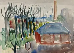 Paysage boisé by Pierre Tal-Coat, Aquarelle signée en bas à droite, sold Jun 2021