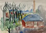Paysage boisé by Pierre Tal-Coat, Aquarelle signée en bas à droite, sold Jun 2021