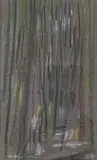 La forêt" by Jean Ekiert, 1964, Pastel, sold Jun 2021