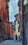 Ruelle en Corse by François Corbellini, Aquarelle sur papier, sold Jun 2021