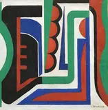 Composition abstraite by Jean Dewasne, Gouache, sold Jun 2021