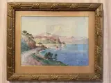 Le Cap Corse by Émile Appay, Aquarelle signée en bas à droite et située en bas à gauche, sold May 2021