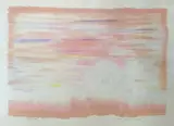 Lever de soleil en hiver by Caroline Lonchambon, 1980, Gouache sur papier signée et datée en bas à droite, sold Apr 2021