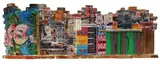 Place de Mexico by Anthony Frederic Cahn, 2015, Technique mixte sur sculpture de mur en brique présentée dans une boite en plexiglas, sold Apr 2021