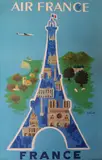 Air France. FRANCE" by Bernard Villemot, 1952, Affiche en couleur, entoilée, sold Feb 2021