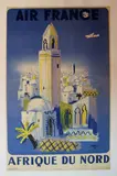 Air France - Afrique du Nord by Bernard Villemot, Affiche en couleur entoilée, sold Feb 2021