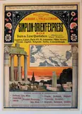 Simplon - Orient-Express by Joseph Porphyre Pinchon, Affiche en couleur entoilée, sold Feb 2021