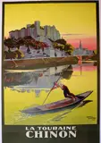 La Touraine, Chinon" by James C. Richard, 1926, Affiche en couleur entoilée, sold Feb 2021