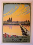 La Touraine - Jardin de France by Charles Alo, Affiche en couleur entoilée, sold Feb 2021