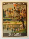 Touraine, Château d'Ussé by Constant Léon Duval, Affiche en couleur entoilée, sold Feb 2021