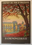 Chenonceaux" by Constant Léon Duval, 1921, Affiche en couleur entoilée, sold Feb 2021