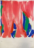 Composition by Olivier Debré, Lithographie en couleur signée et numérotée, sold Feb 2021
