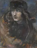 Portrait d'un aviateur by Henry de Groux, 1917, Pastel signé en bas à gauche et daté en bas à droite, sold Sep 2024