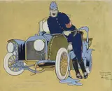 Le moral est excellent, mars 1911 by Marcel Hemjic, Gouache signée, dédicacée et datée en bas à droite, sold Sep 2024