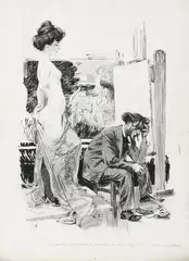 Cependant le mouvement ne doit pas être si difficile... pour un artiste by František Kupka, Encre, gouache et crayon signé à gauche et titré en bas au milieu, sold Sep 2024