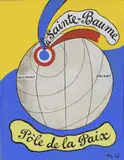 La Sainte-Baume Pôle de la Paix, 1948 (4e de couverture du livre La Basilique universelle de la paix et du pardon de Louis Montalte, 1948) by Fernand Léger, Gouache monogrammée et datée en bas à droite, sold Sep 2024