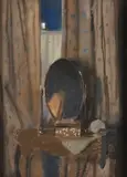 Coiffeuse devant une fenêtre by Constantin Somov, Pastel signé et daté, sold Sep 2024