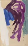 Composition, septembre 1960 by Alain Jacquet, Gouache signée et datée en bas à droite, sold Sep 2024