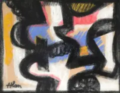 Sans titre by Jean-Michel Atlan, 1957, Pastel, sold Nov 2024