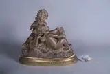 Psyché et Cupidon by Fernand Cian, Épreuve en terre cuite, sold Oct 2024