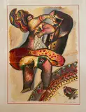 L'oiseau de la valse by Théo Tobiasse, Lithographie en couleur, sold Oct 2024