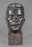 Portrait d'Édouard Herriot, maire de Lyon by Georges Salendre, Épreuve en bronze à patine brune foncée, sold Oct 2024
